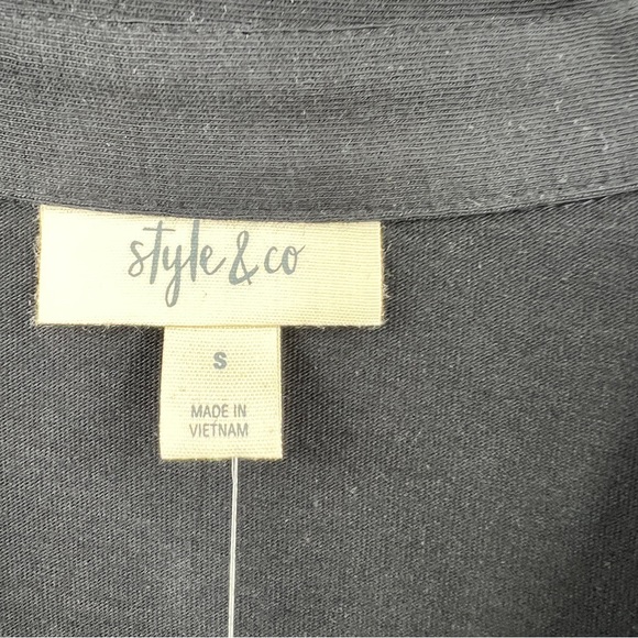 Style & Co Woman's Black Utility Shirt Size Small NWT - Picture 5 of 9
